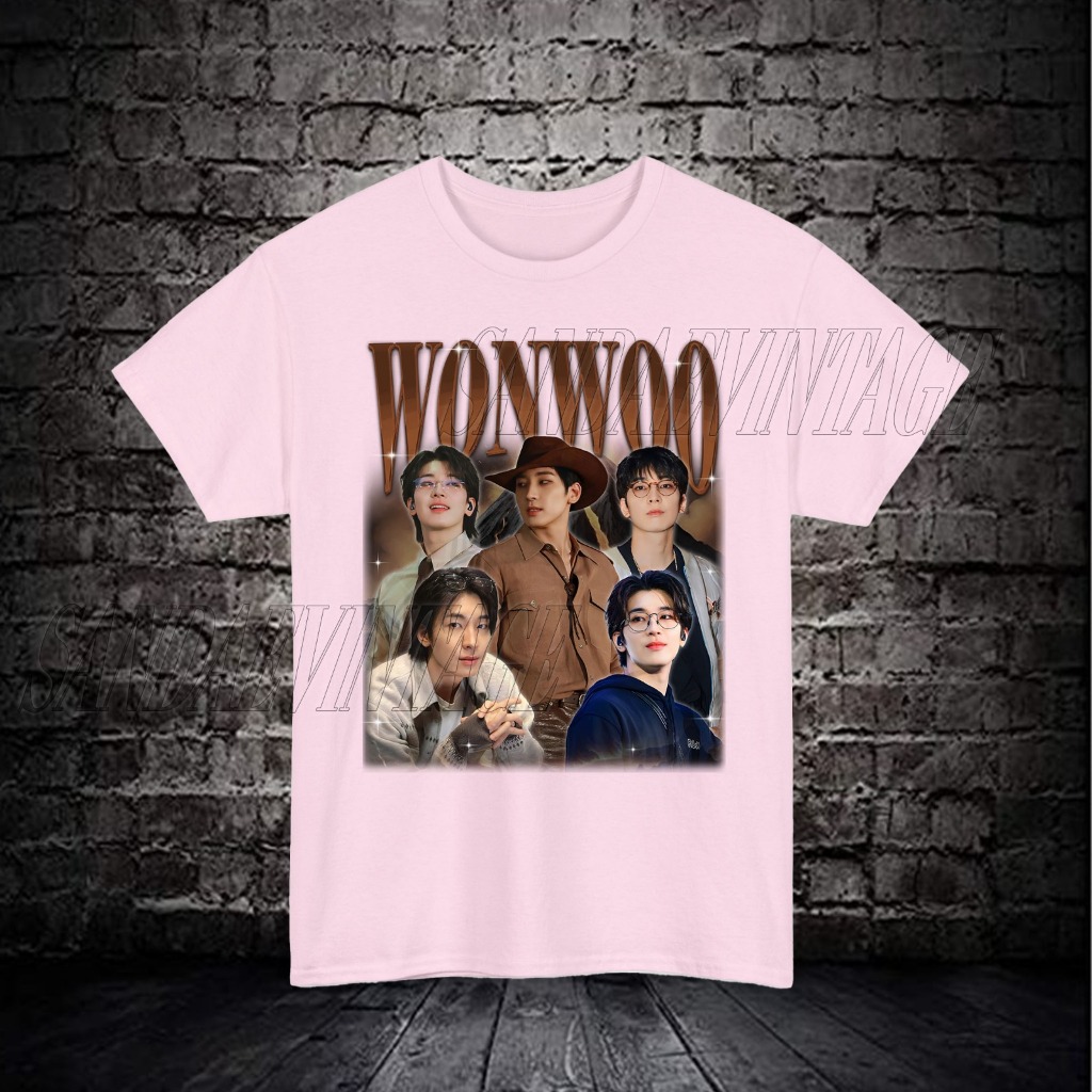 T-Shirt WONWOO SEVENTEEN Vintage Premium Unisex Shirt | Bootleg Tee | Kpop Shirt | Kpop Fan Gift