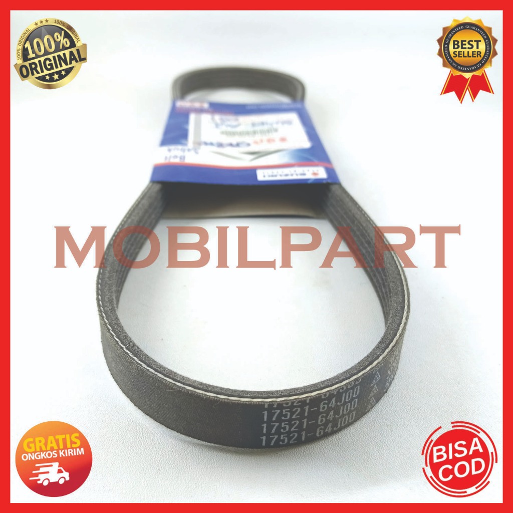 FANBELT FAN BELT TALI KIPAS VAN BELT KIPAS ANGIN 5PK-835 5PK835 5PK 835 SWIFT X-OVER (17521-64J00)