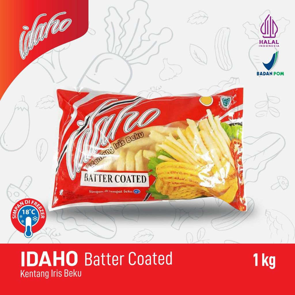 

IDAHO Batter Coated - Kentang Iris Beku 1 Kg