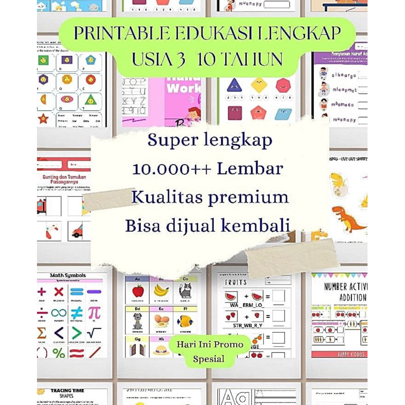 

PAKET EDUKASI ANAK LENGKAP