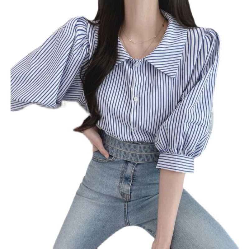 Kemeja Wanita Korea Bahan Lembut dan adem Kemeja kerja