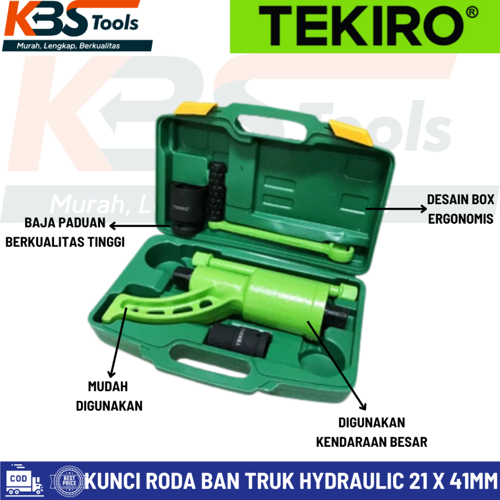 TEKIRO Kunci Roda Torsi Ban Truk Hydraulic 21 x 41mm - Impact Manual Mobil Truck
