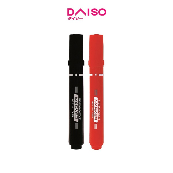 

Daiso Oil-Based Marker - Thick - 2 pcs.-Black/Red