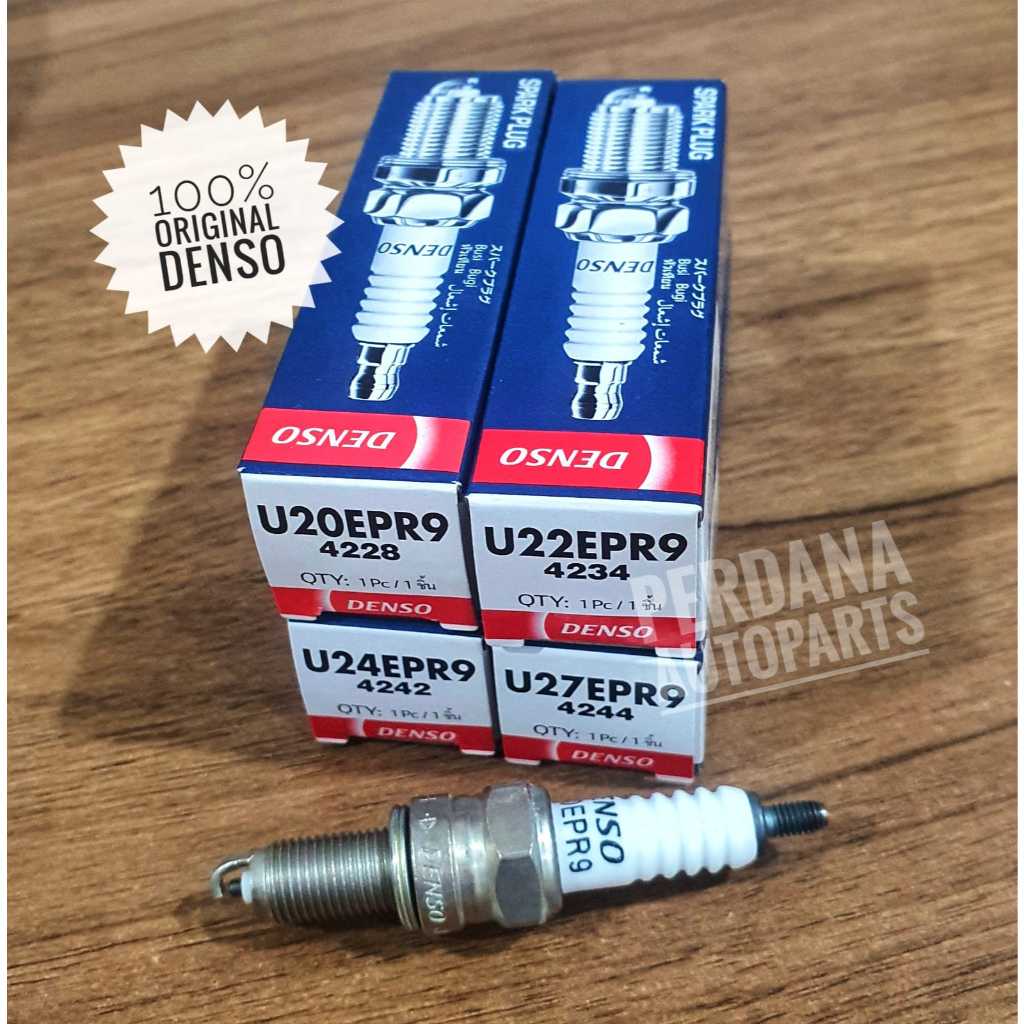 Busi DENSO U20EPR9, U22EPR9, U24EPR9, U27EPR9 Busi Motor Original DENSO