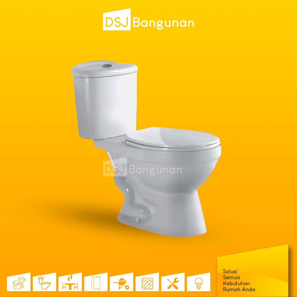 Volk 660 / 662 / 663 / 680 Kloset Duduk Two Piece Toilet Closet Volk