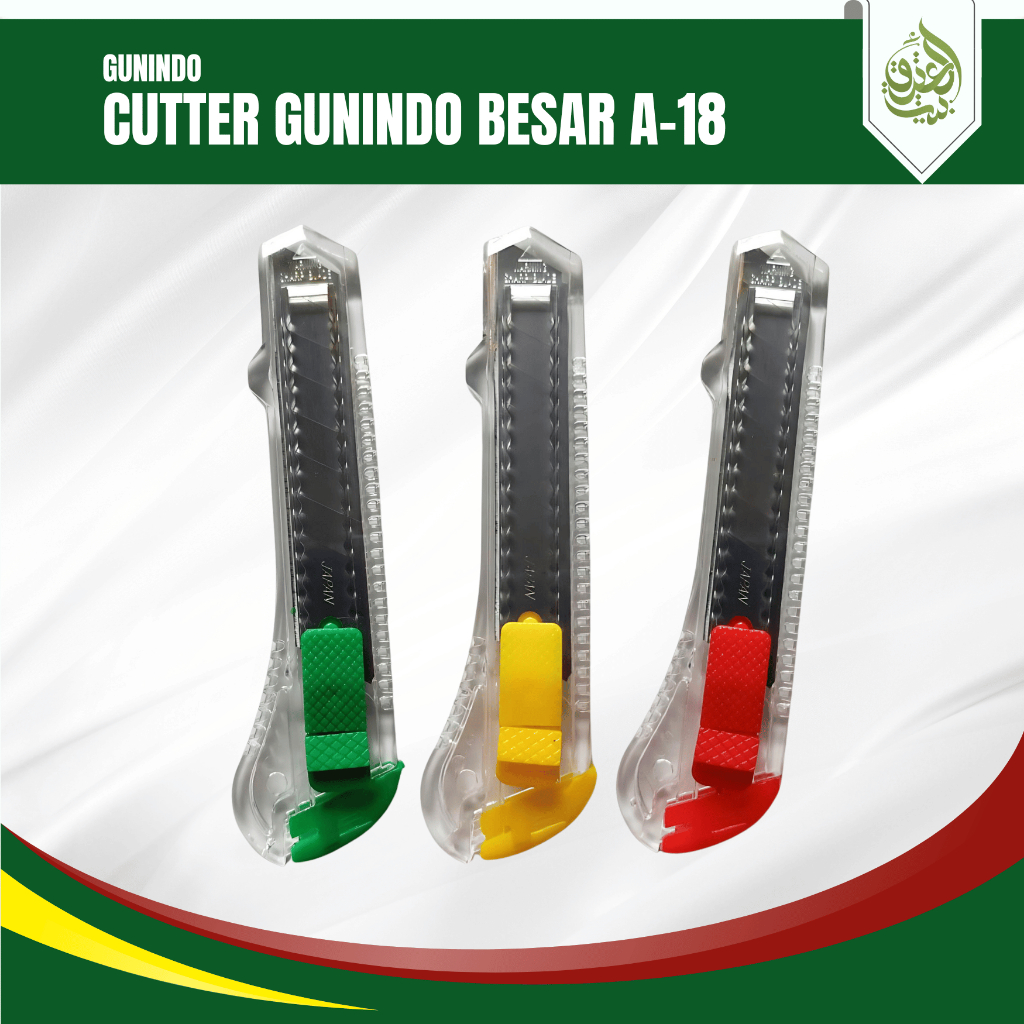 

Cutter Gunindo Renceng Besar A-18 Bening [PCS]