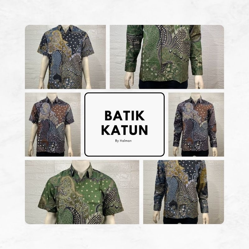 KEMEJA PRIA BATIK HALMAN KATUN PREMIUM 8374