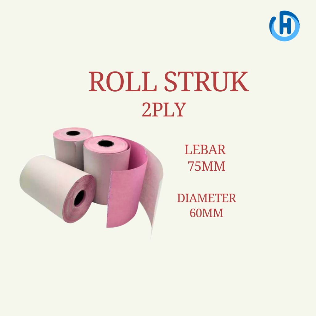 

Roll Struk Kasir 2ply NCR, 75x60