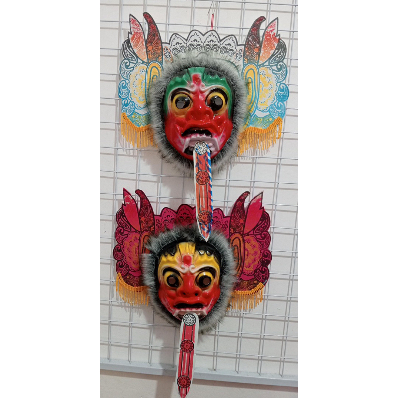 (BISA COD) MAINAN ANAK TOPENG BARONG LEAK BALI FOTO VIDIO ASLI