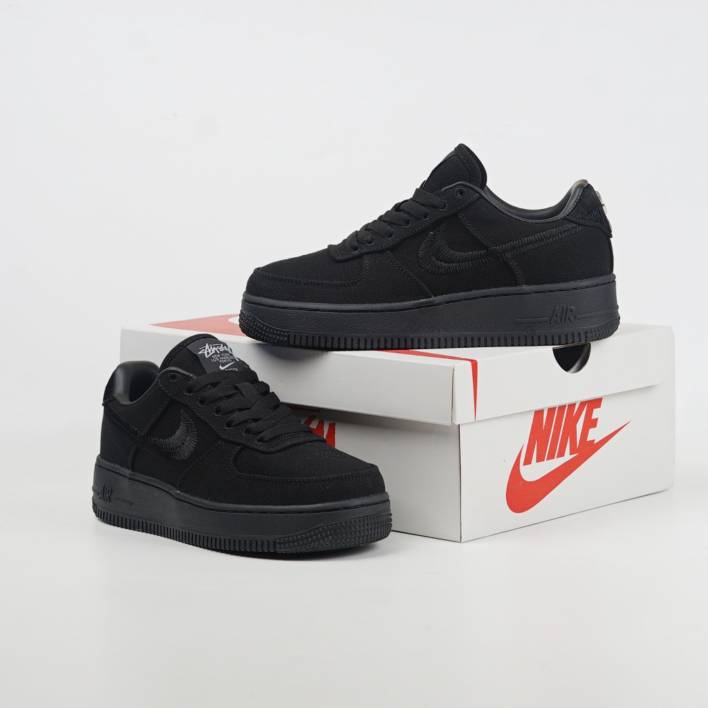 Septau Nike Air Force 1 Low X Stussy Black Cream