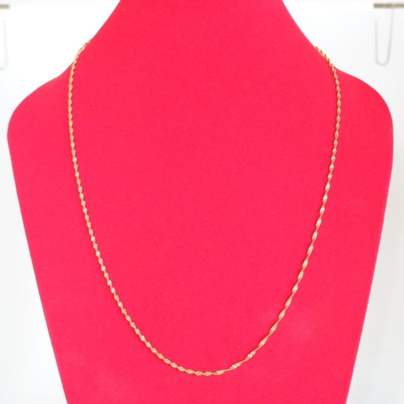 Kalung Lapis Emas 24K Original Xuping panjang 60cm Model Borsalino