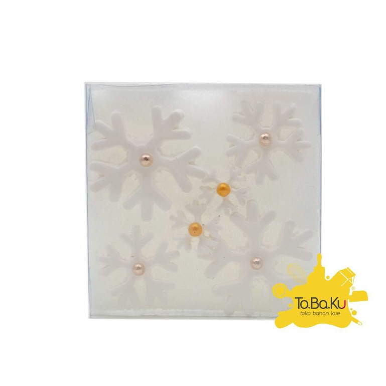 

Gumpaste Snowflake (dekorasi kue)