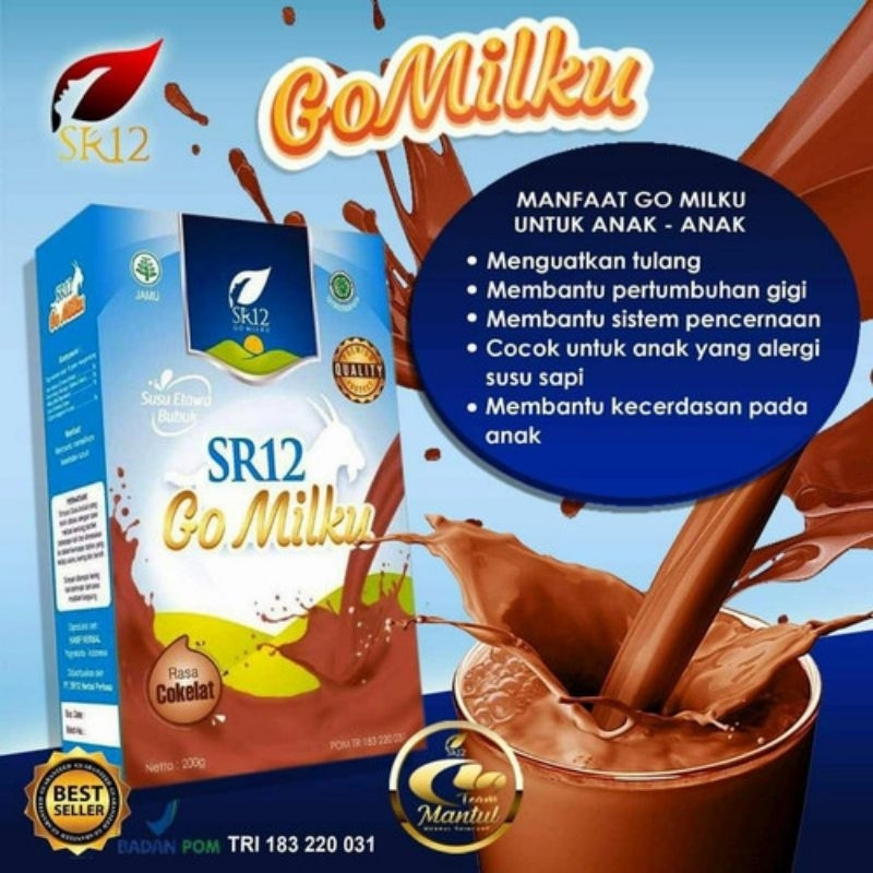 

Susu Kambing Etawa Go milku SR12 Coklat 200g