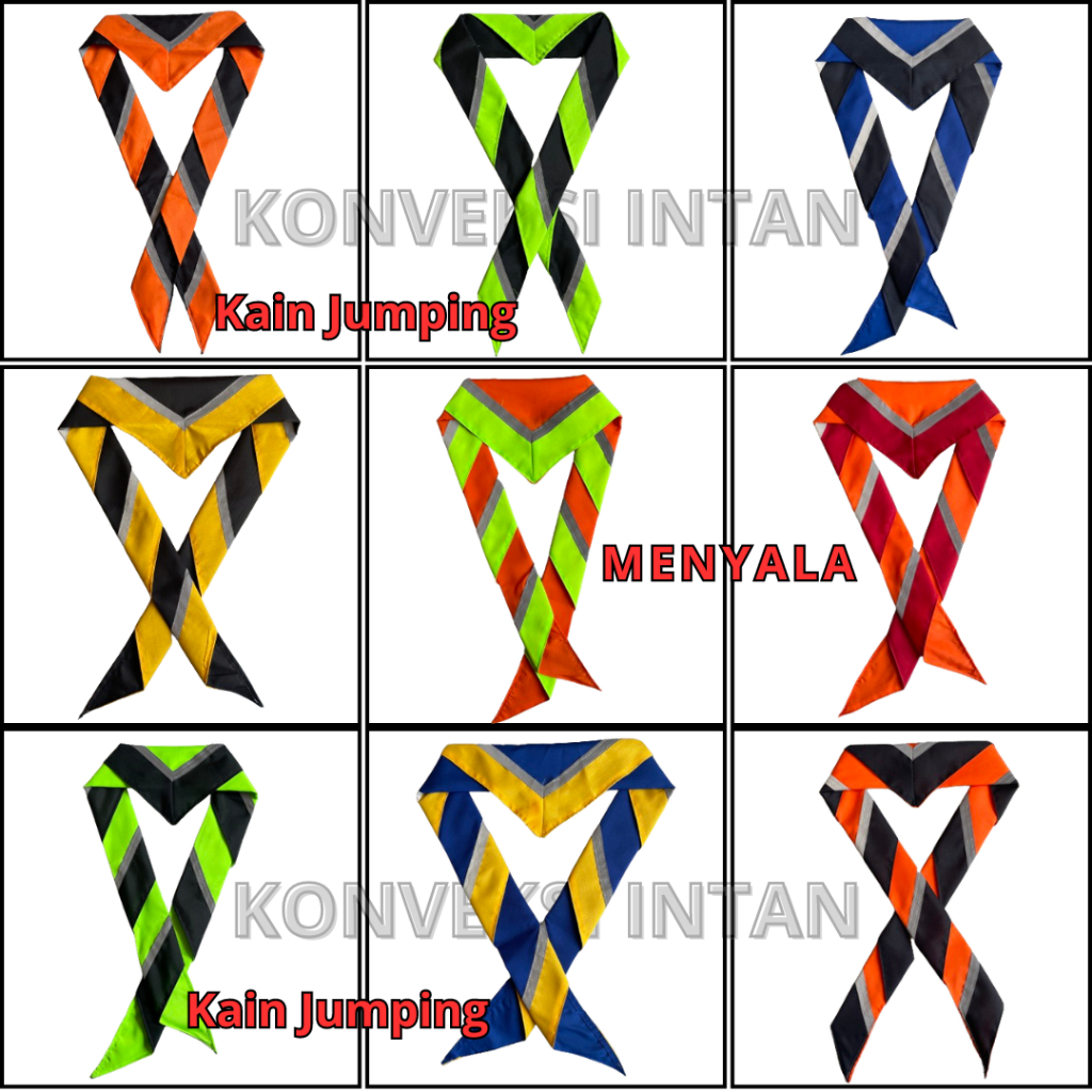 Scraft Pramuka Scout Menyala | Syal Pramuka Bahan Katun Jumping