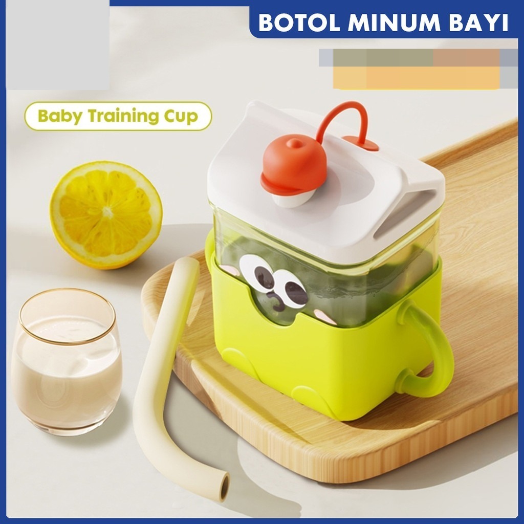 Baby Training Cup 300ml Baby Safe BPA FREE Botol Minum Bayi Sedotan Cangkir Anak Karakter