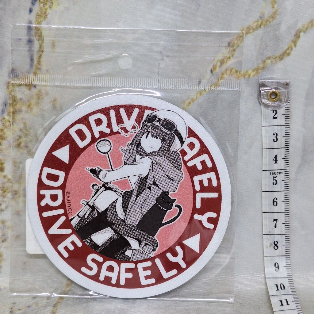 

Yuru Camp Laid Back Magnet Sticker Reflector 18 Ayano Toki Bike Drive Safely Furyu