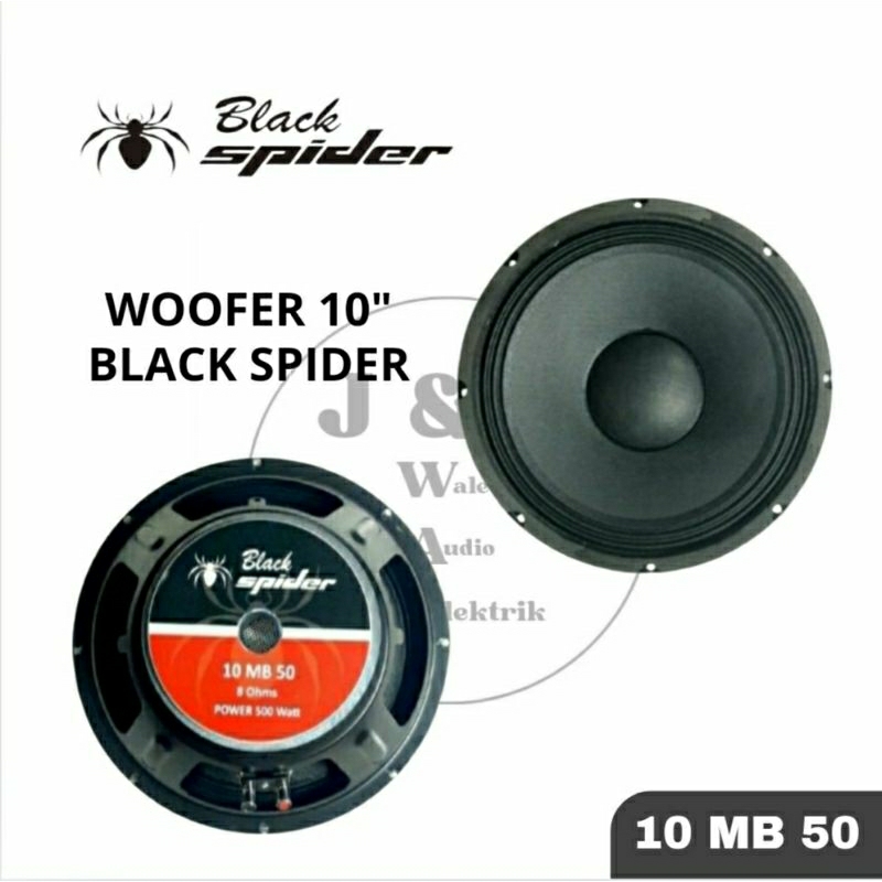 SPEAKER KOMPONEN 10 INCH BLACK SPIDER WOOFER BLACK SPIDER FULL RANGE