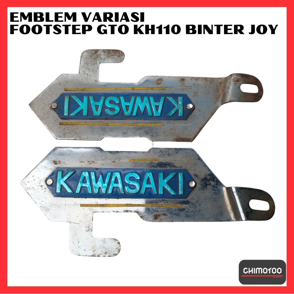 Emblem Variasi Footstep Fostep Foot Step Postep Kawasaki Gto Kh110 Kh 110 Kh100 Kh 100 Binter Joy An