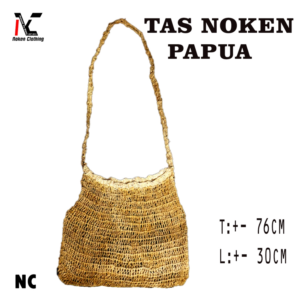 NOKEN PAPUA TAS RAJUT BESAR KULIT KAYU ASLI NOKEN CLOTHING