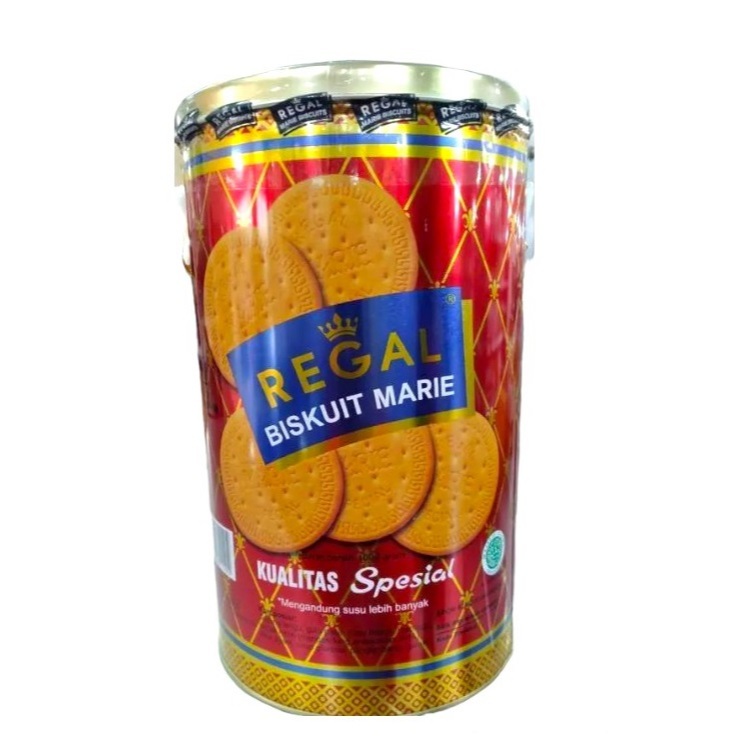 

Biskuit Regal Marie Biscuit Special Quality Kaleng 1000 Gram 1 Kg