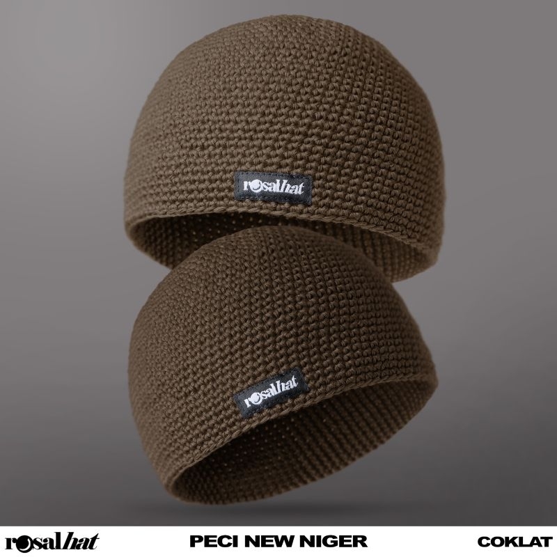 Peci Rajut Niger | Peci Rajut Tebal | Kupluk Pria