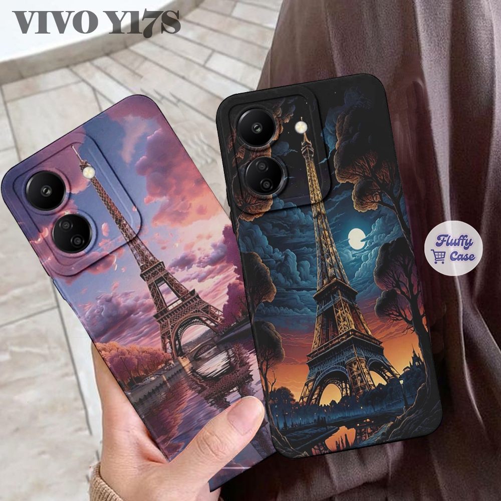 Softcase Hp VIVO Y17S /Y03/Y12/Y12S/Y28/Y21S/Y33S Motif Paris Hits Trend Kekinian - Case Hp - Case V