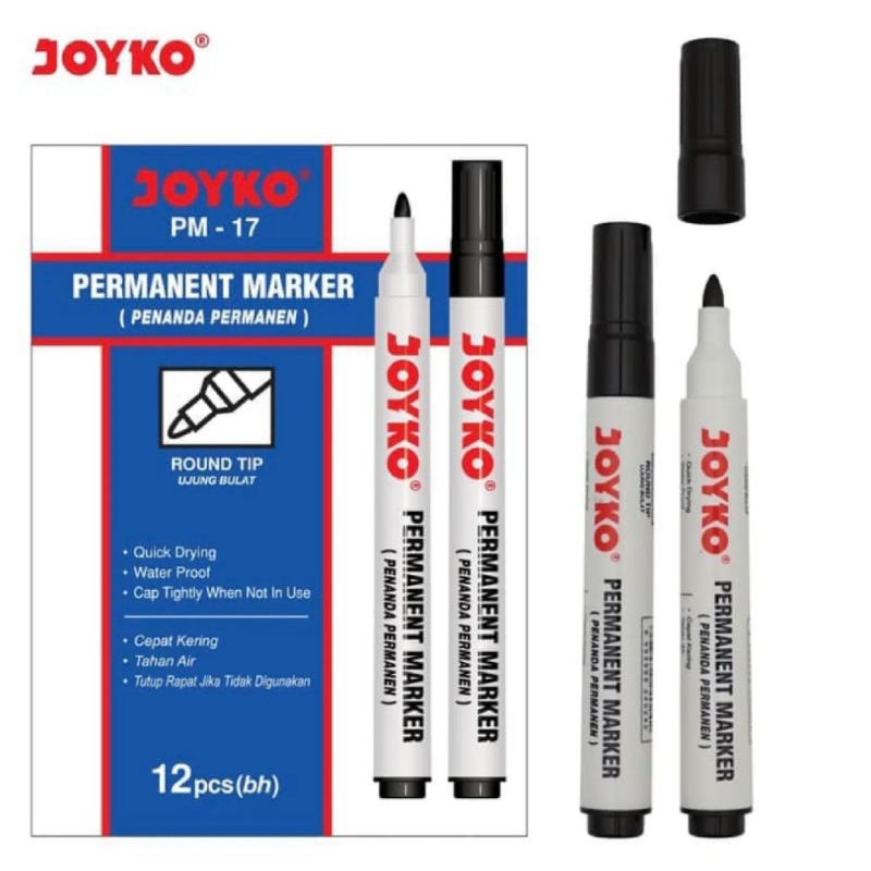 

Spidol Permanent Marker PM-17 Joyko (1 Pcs) | Spidol Hitam Joyko Permanen 1 pcs | Joyko Spidol Hitam Permanen 1 pcs | Spidol Hitam Permanen Joyko 1pcs | Spidol Permanen Marker