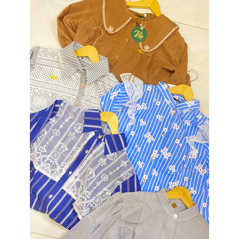 PAKET USAHA 100RIBU ISI 4 BAJU KEMEJA ATAU BLOUSE RANDOM WANITA