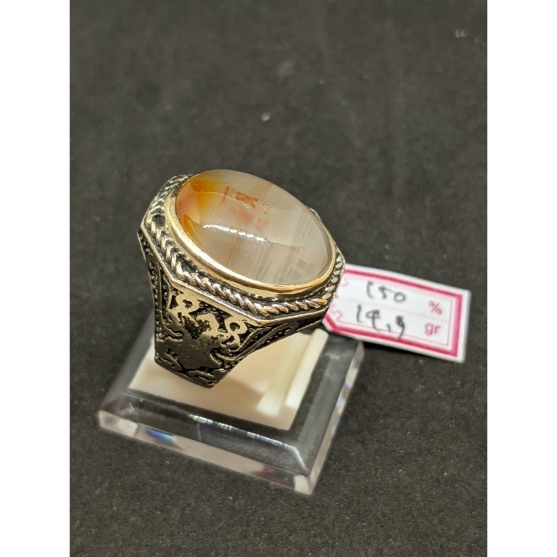 NATURAL AKIK SULAIMAN MOTIF