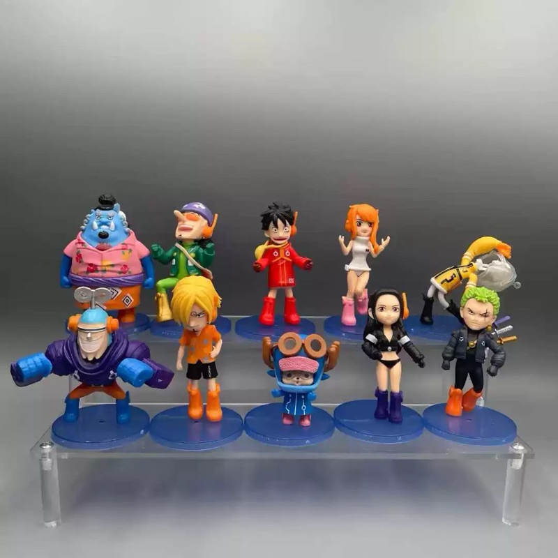 Action Figure One Piece Mugiwara Crew Egg Head Arc WCF Fullset