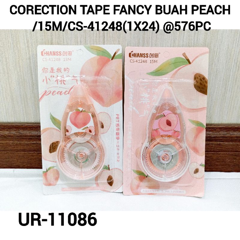 

TIPEX KERTAS/CORRECTION TAPE FANCY MOTIF BUAH PEACH DAN DURIAN