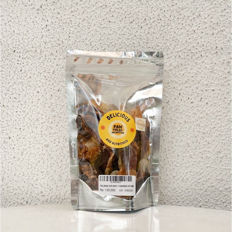 Kuping Kelinci + Daging Ayam - Pawpular - Snack / treats anjing homemade