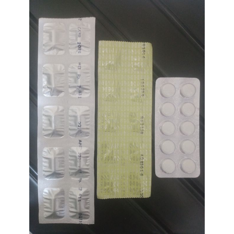 Obat Sakit Gigi Paketan 3 Lembar isi 30 Tablet / Sakit Gigi Berlubang / Sakit Gusi Bengkak / OSG Rac