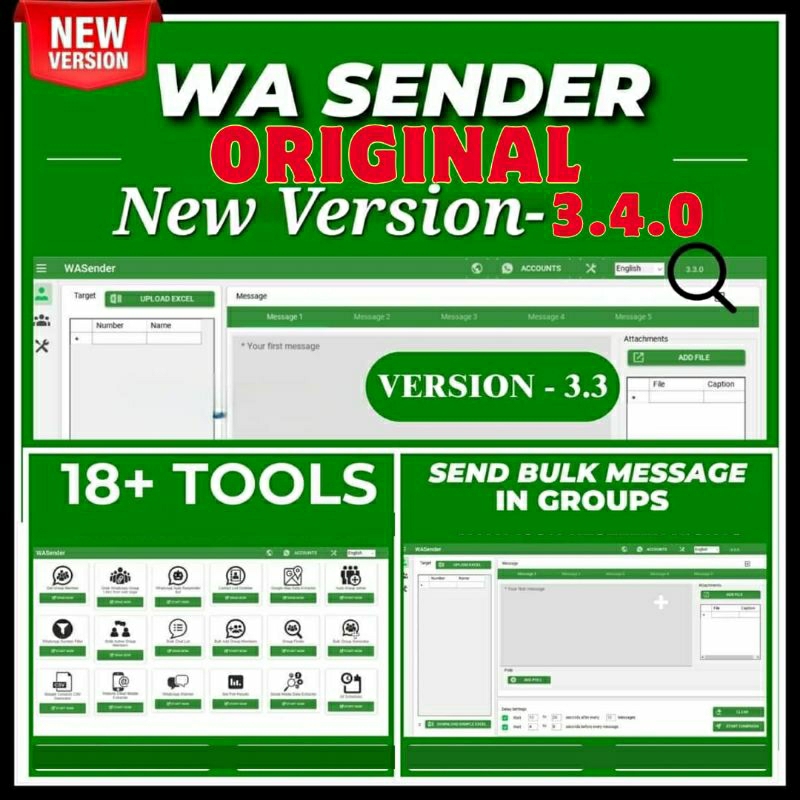 WHATSAPP BLASTER Versi UPDATE / SENDER PRO PREMIUM | Anti Banned | Anti Blokir