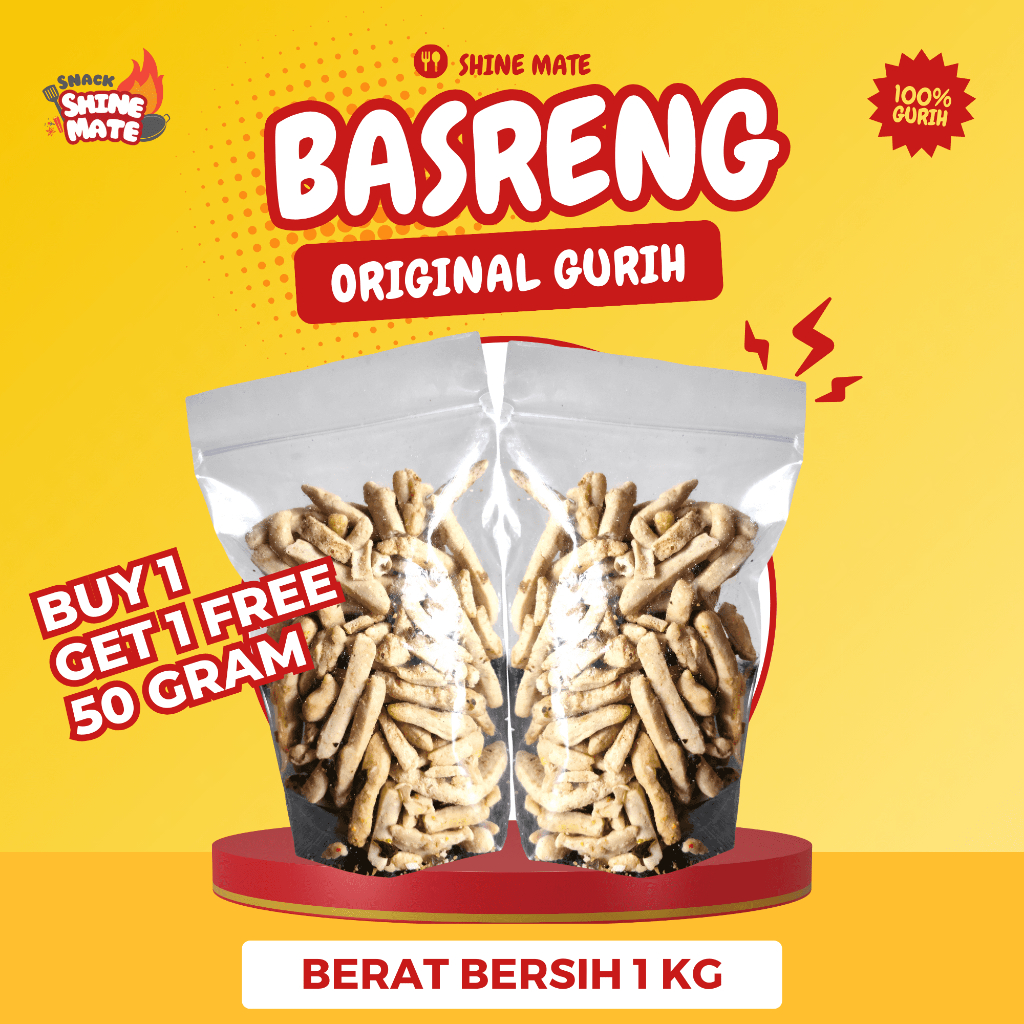 

[1KG] Basreng Stik Pedas Daun Jeruk Viral Shine Mate Camilian Food Snack Food Makanan