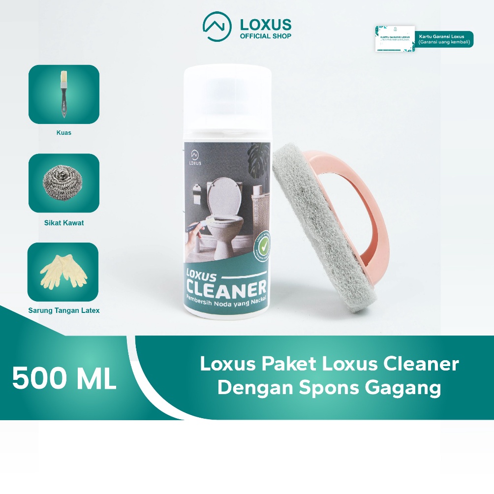 Spesial Loxus Paket Loxus Cleaner Dengan Spons Gagang