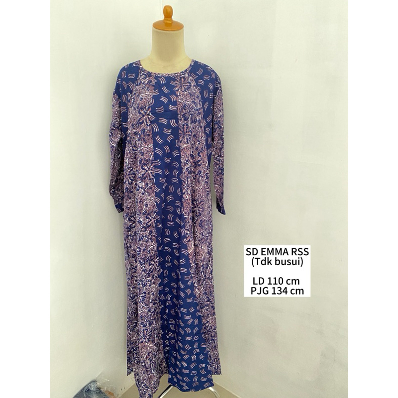 Daster  Gamis Lengan Panjang sekdress Emma by Batik Luza Pekalongan