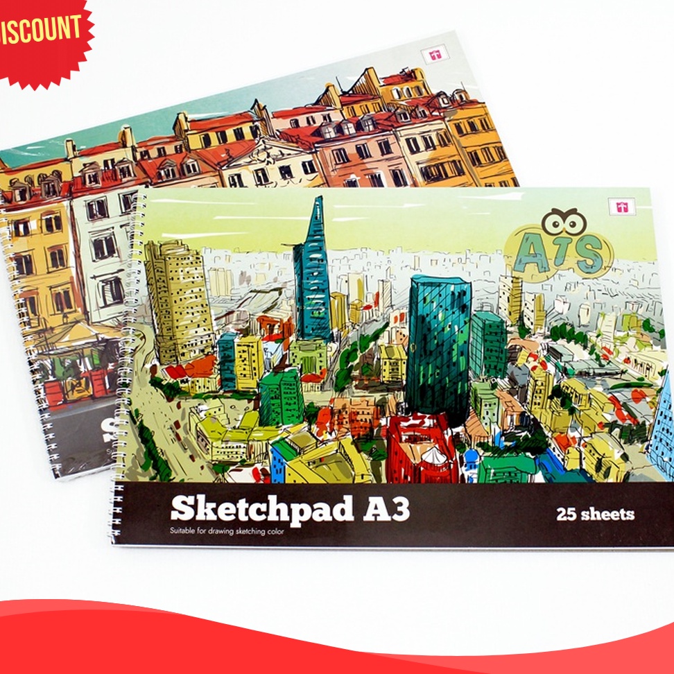 

TERJAMIN BAGUS Buku Sketsa Sketch Pad A3 Tiara isi 25 Lembar