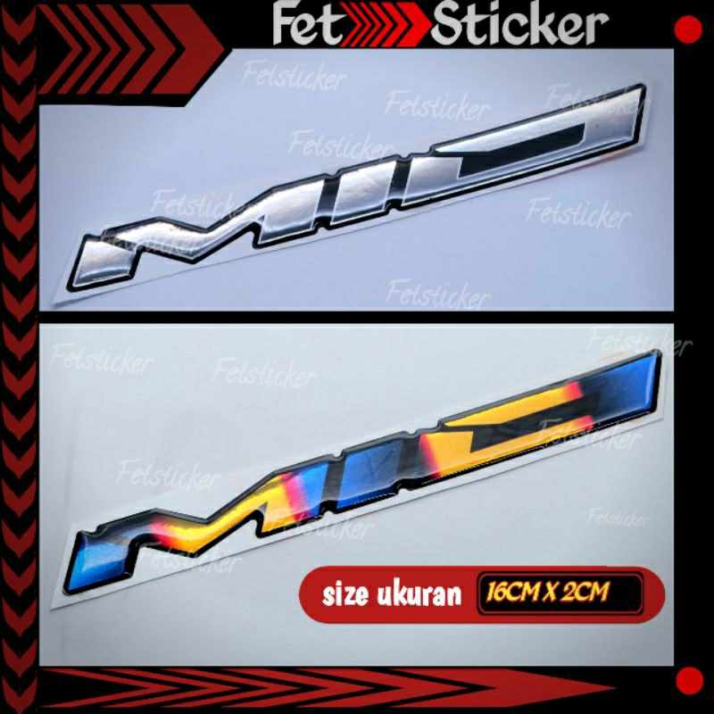 Emblem Yamaha Mio Sporty / Emblem Timbul Titanium Mio m3