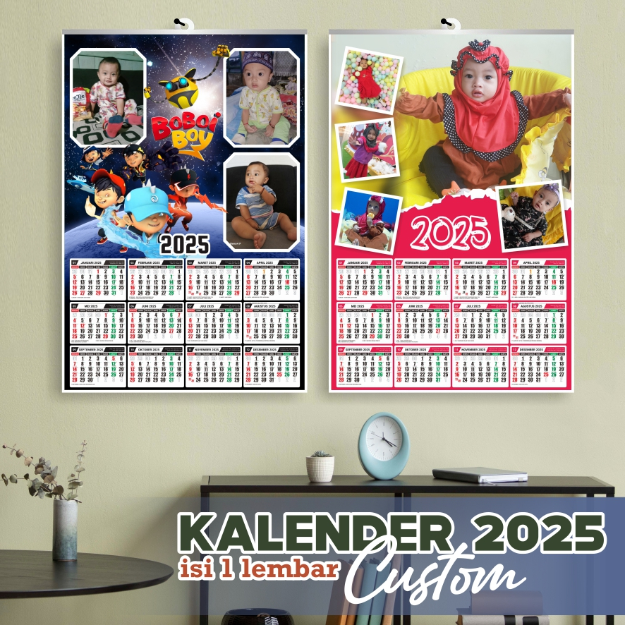 

KALENDER CUSTOM ISI 1 LEMBAR | KALENDER DINDING CUSTOM | KALENDER MURAH | KALENDER 2025