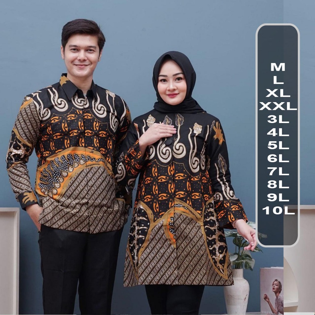 BATIK COUPLE JUMBO BATIK SERAGAM JUMBO BATIK KEMEJA PRIA JUMBO BATIK WANITA JUMBO BATIK FASHION JUMB