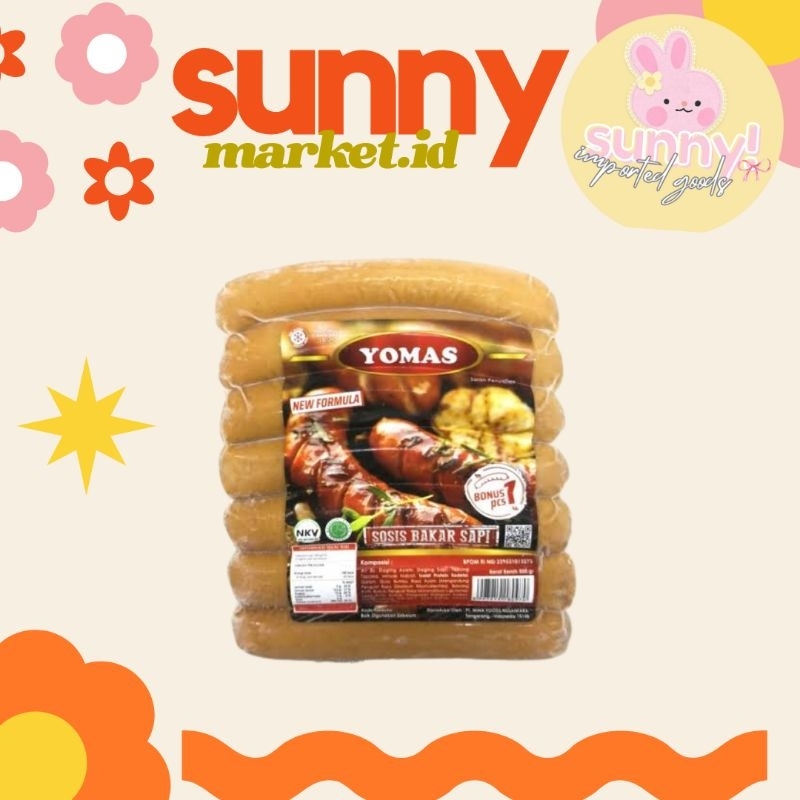 

SUNNYMARKET - YOMAS SOSIS BAKAR SAPI JUMBO 500 GR ISI 7S