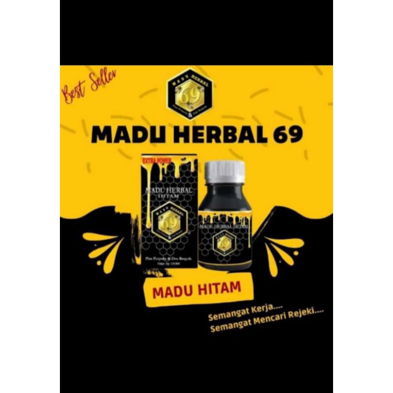 Madu Herbal Hitam 69 Plus Propolis dan Doa Ruqyah_ Original