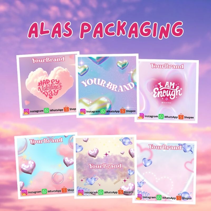 

Alas mini gift | Alas kertas packaging free plastik | Alas aksesoris Tipe A