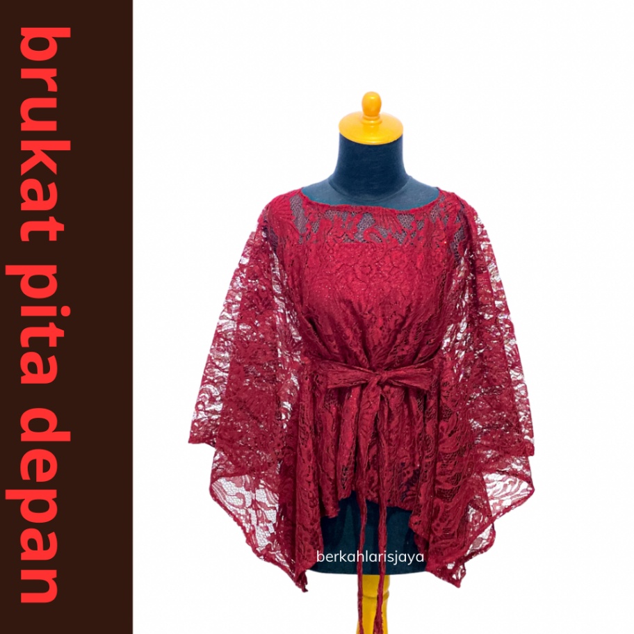 Bonus CARDAN OUTER BROKAT BRUKAT CROP LENGAN KELELAWAR KEKAN MODERN BAJU KONDANGAN KARDAN BROKLAT OU