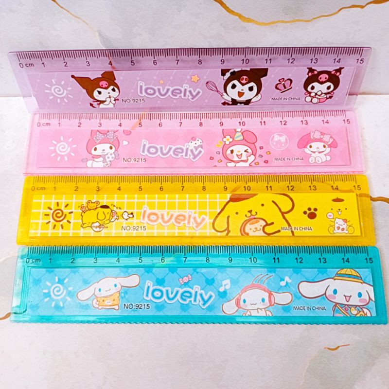 

Penggaris Mini Karakter Sanrio Lucu Stationery Ruler Penggaris Unik Termurah 15 cm