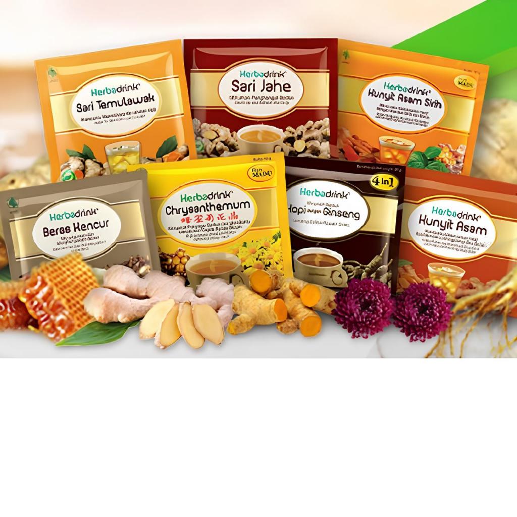 

HERBADRINK Jamu Herbal Instan Isi 4/5 Sachet x 15gr - 25gr