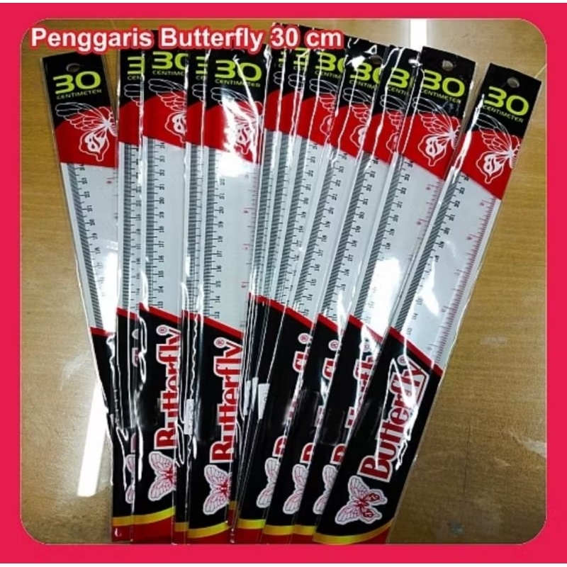 

PENGGARIS BUTTERFLY 30CM / PENGGARIS 30 CM / ALAT TULIS