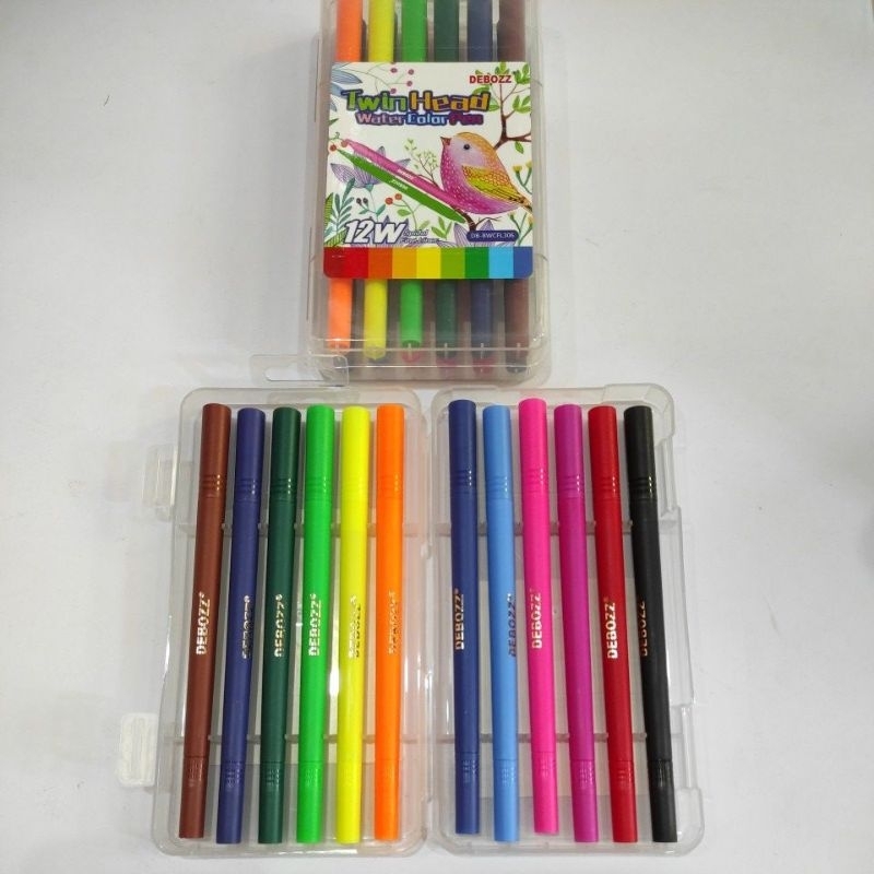 

Brush pen atau twinhead water color pen 12 color DB-Bwcfl306
