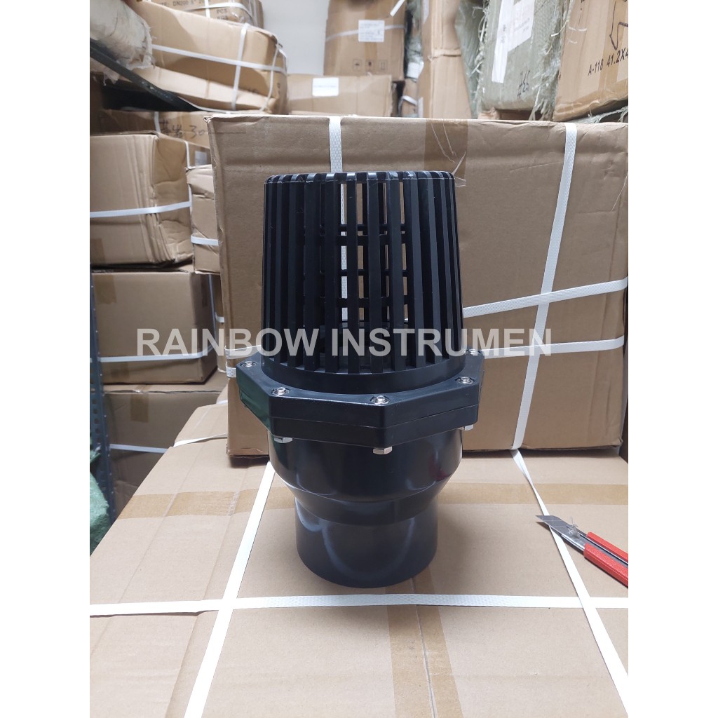 Foot Valve pvc model socket ukuran 2.1/2" inch / Socket foot Valve pvc 2.5" inch